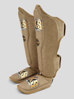 SKS Shin guards (Tobacco Brown) Synthetic Leather