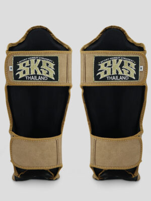 SKS Shin guards (Tobacco Brown) Synthetic Leather