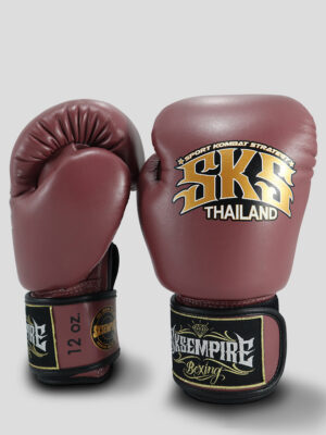 SKS Velcro Boxing Gloves (BloodRed)