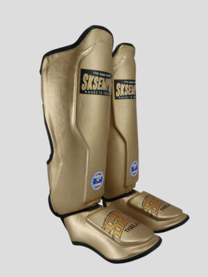 SKS Shin guards (Gold) Synthetic Leather